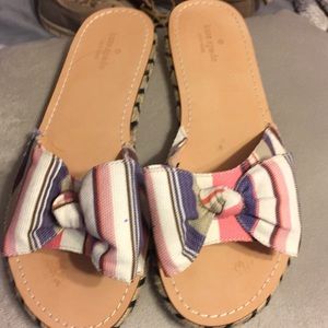 Kate Spade Slip On Sandals.. Multicolored